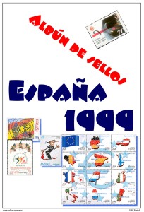 Portada del álbum de sellos de España 1999